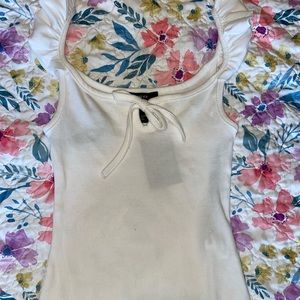 Forever21 white bodysuit. Size M. NEW with tags